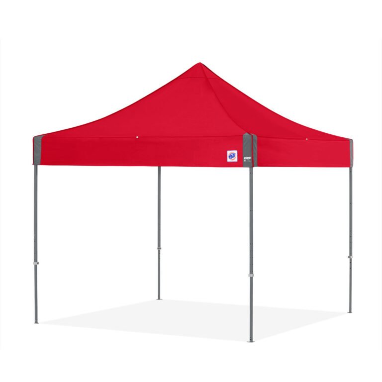 Eclipse easy up tent 3x3m aluminium frame met stofkleur rood
