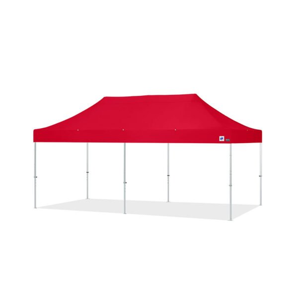 Endeavor easy up tent 3x6m aluminium frame met stofkleur rood