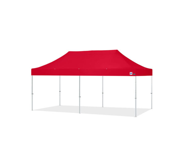 Endeavor easy up tent 3x6m aluminium frame met stofkleur rood