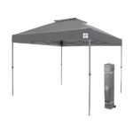 Patriot tent met ventilatieopening 3x3m staal grijze frame met stofkleur grijs