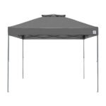 Patriot tent met ventilatieopening 3x3m staal grijze frame met stofkleur grijs 2