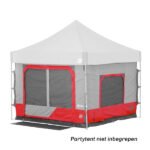 Camping Cube 3x3m Rood voor Vantage en Eclipse party tenten