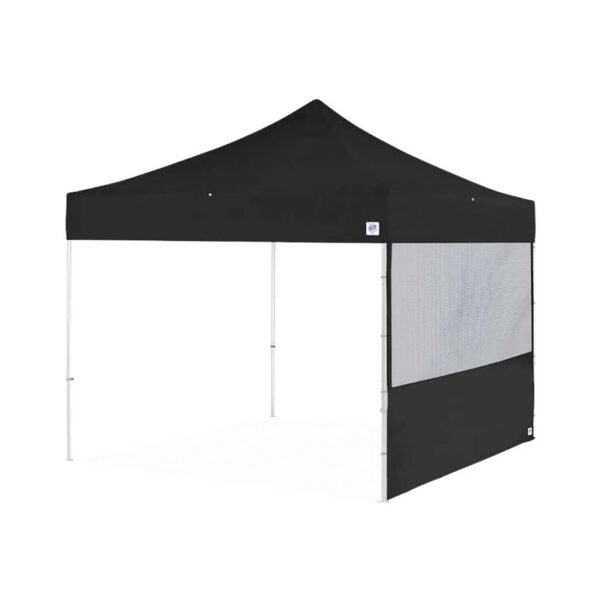 Zijwand Endeavor 3x3m Zwart met Panorama raam